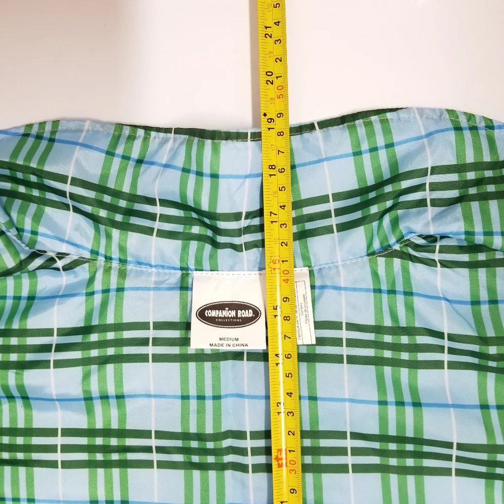 Companion Road Collections Blue Plaid Reversible Pet Vest Sz M NWOT